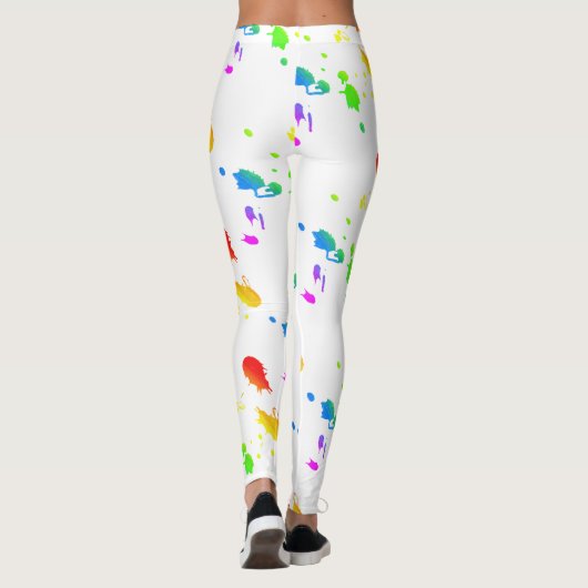 Leggings Peinture arc-en-ciel (Dos)