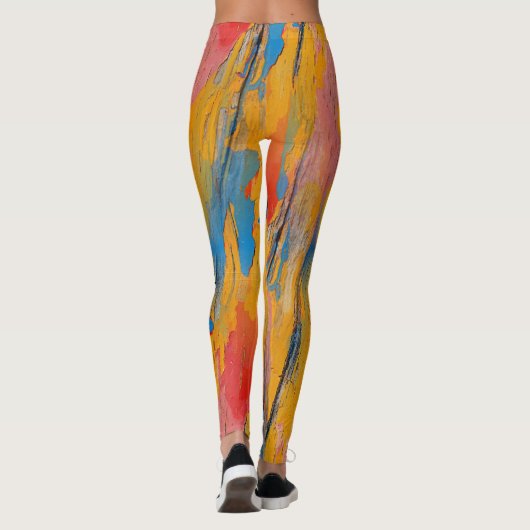 Leggings Peinture colorée (Dos)