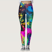 Leggings Peinture colorée (Devant)