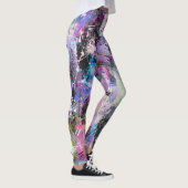 Leggings Peinture colorée Grungy Abstraite (Droite)