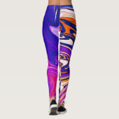 Leggings Peinture colorée | Meilleur art, abstrait moderne (Dos)