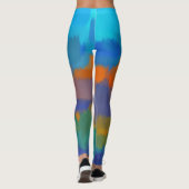 Leggings Peinture colorée Plaque #30 (Dos)