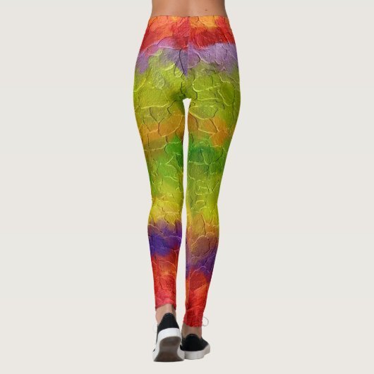 Leggings Peinture colorée Plaque #38 (Dos)