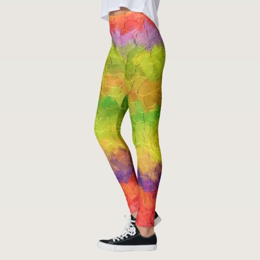 Leggings Peinture colorée Plaque #38 (Gauche)