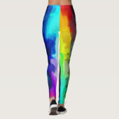 Leggings Peinture colorée Splatter #19 (Dos)