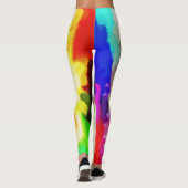 Leggings Peinture colorée Splatter #25 (Dos)