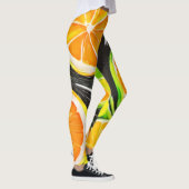 Leggings Peinture d'agrumes dynamique (Droite)