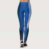 Leggings Peinture d'art bleu égyptien (Dos)