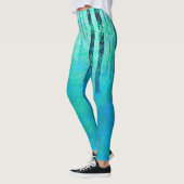 Leggings Peinture de bois de jacinthes (Gauche)