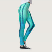 Leggings Peinture de bois de jacinthes (Droite)