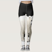 Leggings Peinture de CUB d'ours blanc - art original de (Devant)
