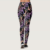 Leggings Peinture de Doodle moderne Gratuite Et Joyeuse Rai (Dos)