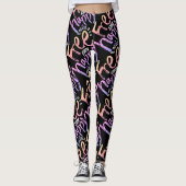 Leggings Peinture de Doodle moderne Gratuite Et Joyeuse Rai (Devant)