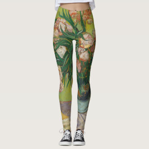 Leggings Peinture de fleurs d'oléandre de Vincent Van Gogh