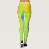 Leggings Peinture de libellules chatoyante (Dos)