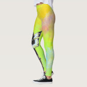 Leggings Peinture de libellules chatoyante (Gauche)