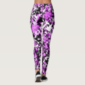 Leggings Peinture de plaque dans l'orchidée (Dos)