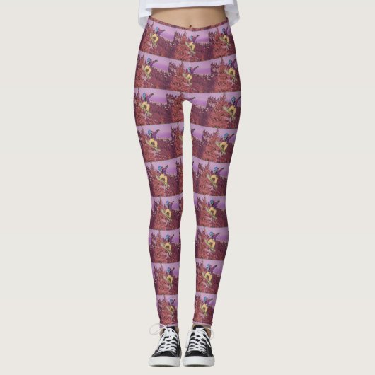 Leggings Peinture de snowboarding (Devant)