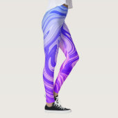 Leggings Peinture d'eau mystique couleur bleue (Droite)