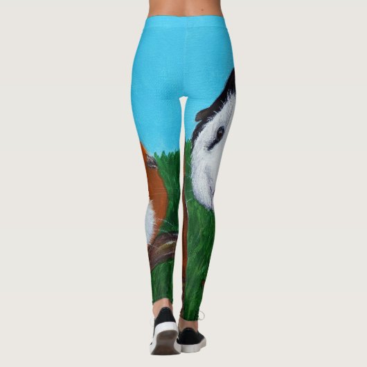 Leggings Peinture des cochons de Guinée (Dos)