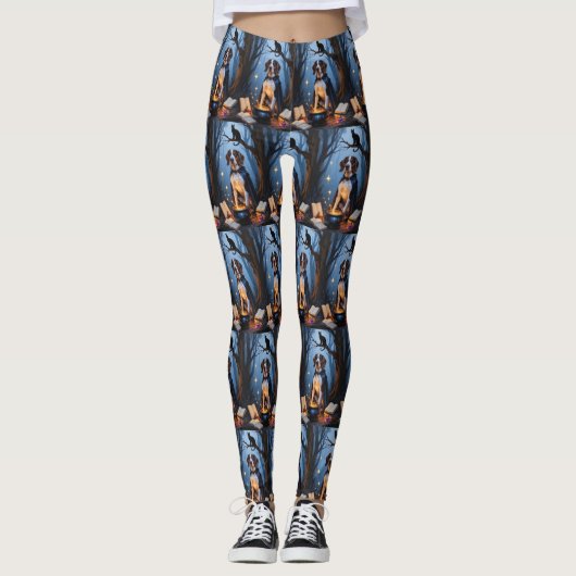Leggings Peinture d'Halloween blanc (Devant)