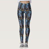 Leggings Peinture d'Halloween capricieuse australienne (Devant)