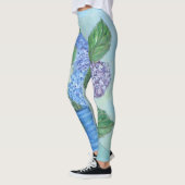 Leggings Peinture d'Hydrangea (Gauche)