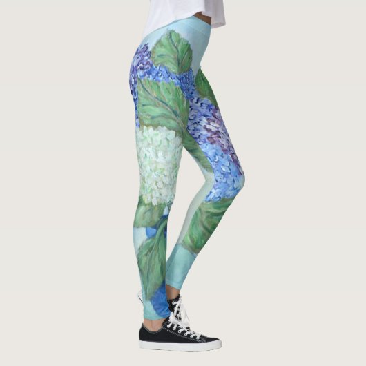 Leggings Peinture d'Hydrangea (Droite)
