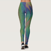 Leggings Peinture d'iridescente arc-en-ciel cosmique (Dos)