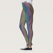 Leggings Peinture d'iridescente arc-en-ciel cosmique (Gauche)