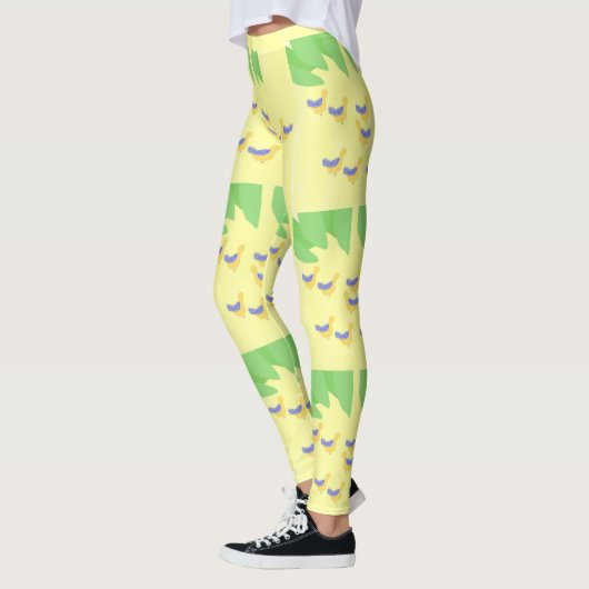 Leggings peinture d'oiseaux (Gauche)