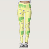 Leggings peinture d'oiseaux (Devant)