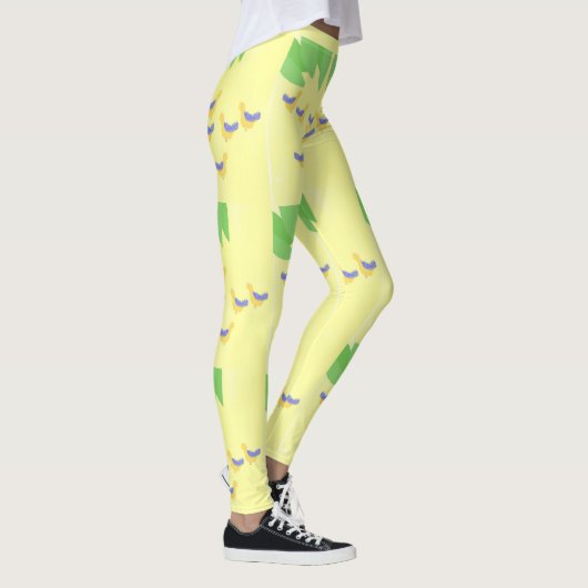 Leggings peinture d'oiseaux (Droite)