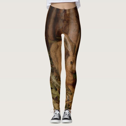Leggings Peinture européenne Année du lapin 2023 Légumineus (Devant)