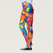 Leggings Peinture florale joyeuse (Gauche)