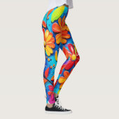 Leggings Peinture florale joyeuse (Droite)