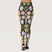 Leggings Peinture florale Pop Art Motif sans couture (Dos)