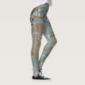 Leggings peinture grise du Japon du soleil de lune de (Droite)