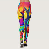 Leggings Peinture Harmonie à flanc de colline (Dos)