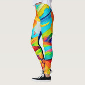 Leggings Peinture Harmonie à flanc de colline (Gauche)