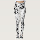 Leggings Peinture humide abstraite (Devant)