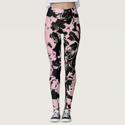 Leggings Peinture humide Abstraite (Devant)