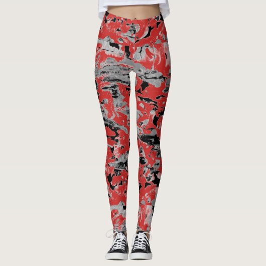 Leggings Peinture humide Abstraite (Devant)