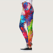 Leggings Peinture humide colorée design (Gauche)