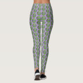 Leggings Peinture Iris Violet - Art Fleur Originale (Dos)