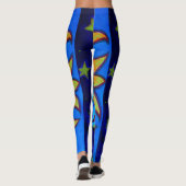 LEGGINGS PEINTURE LUNATIQUE DE COUPLES DU SOLEIL ET DE LUNE (Dos)