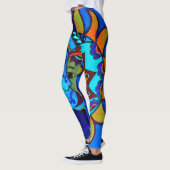 LEGGINGS PEINTURE LUNATIQUE DE COUPLES DU SOLEIL ET DE LUNE (Gauche)
