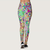 Leggings Peinture Main Spirales Points Colorés 2 (Dos)