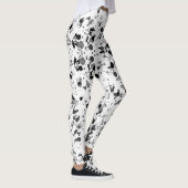Leggings Peinture noire et blanche (Droite)