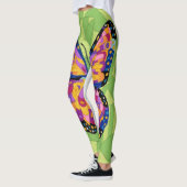 Leggings Peinture papillon abstraite (Gauche)